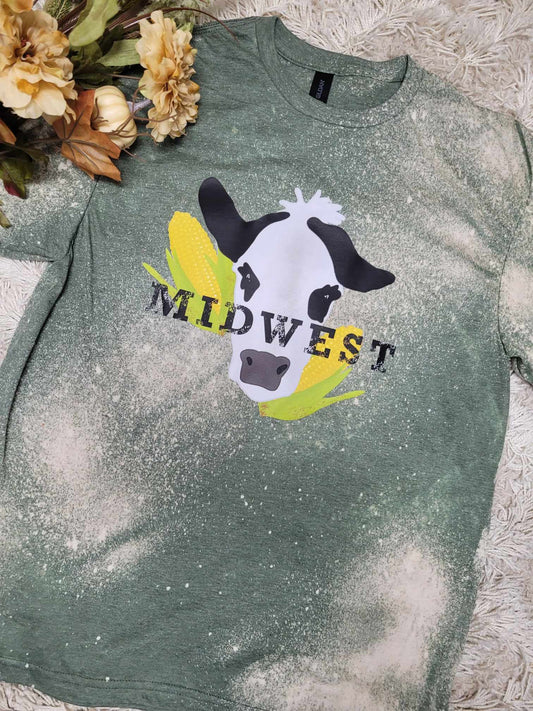 Midwest Bald Face Cow Tee